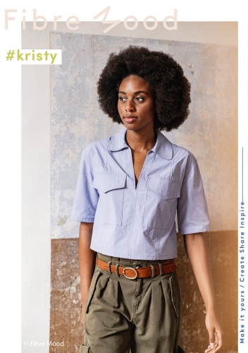 Popeline - Uni - lilac - stonewashed - Fibremood 791024